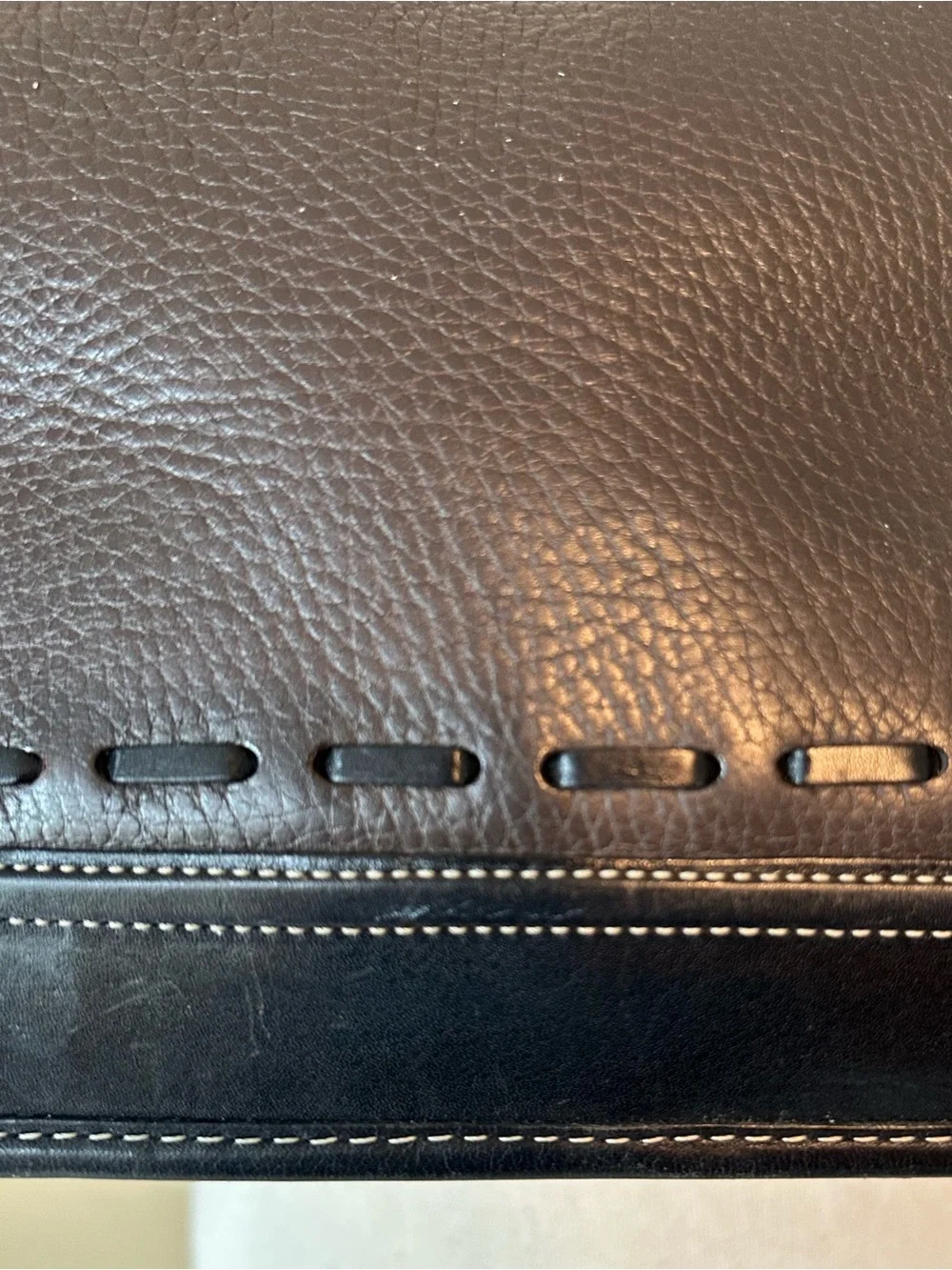 Brighton | VTG Y2K Western Two-Tone Leather Shoulder Bag